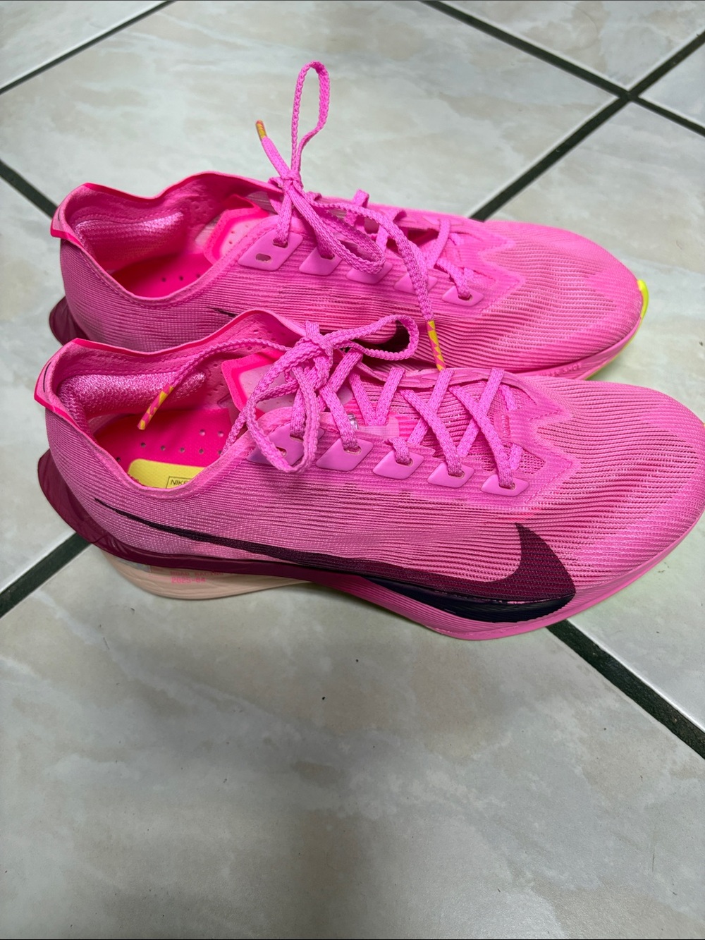 Nike Hot Pink ZoomX Vaporfly 4 Road Racing Running Shoes